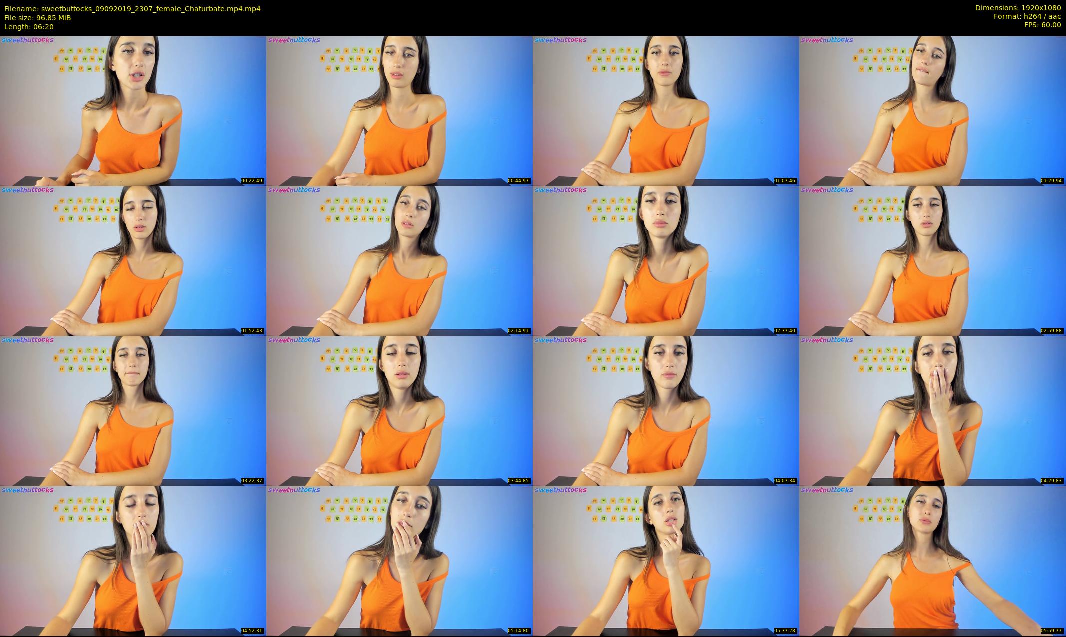 sweetbuttocks — 7 minute Chaturbate female cam show recording, 1080p, Sep 9, 2019