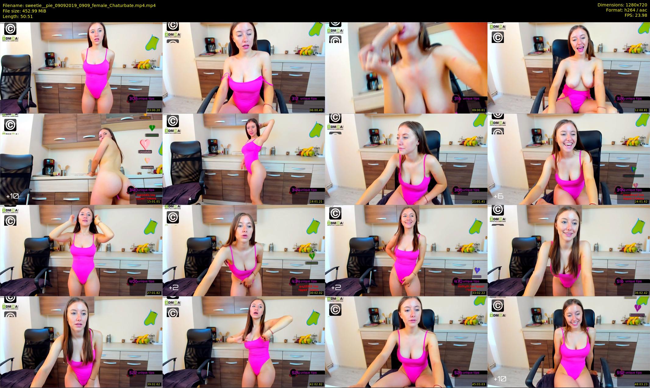 sweetie__pie — 51 minute Chaturbate female cam show recording, 720p, Sep 9, 2019