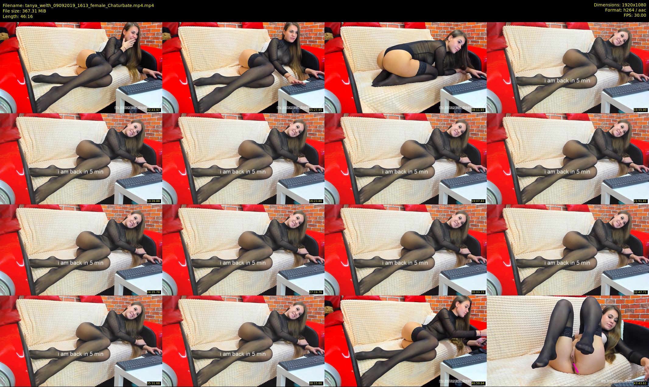 tanya_welth — 47 minute Chaturbate female cam show recording, 1080p, Sep 9, 2019