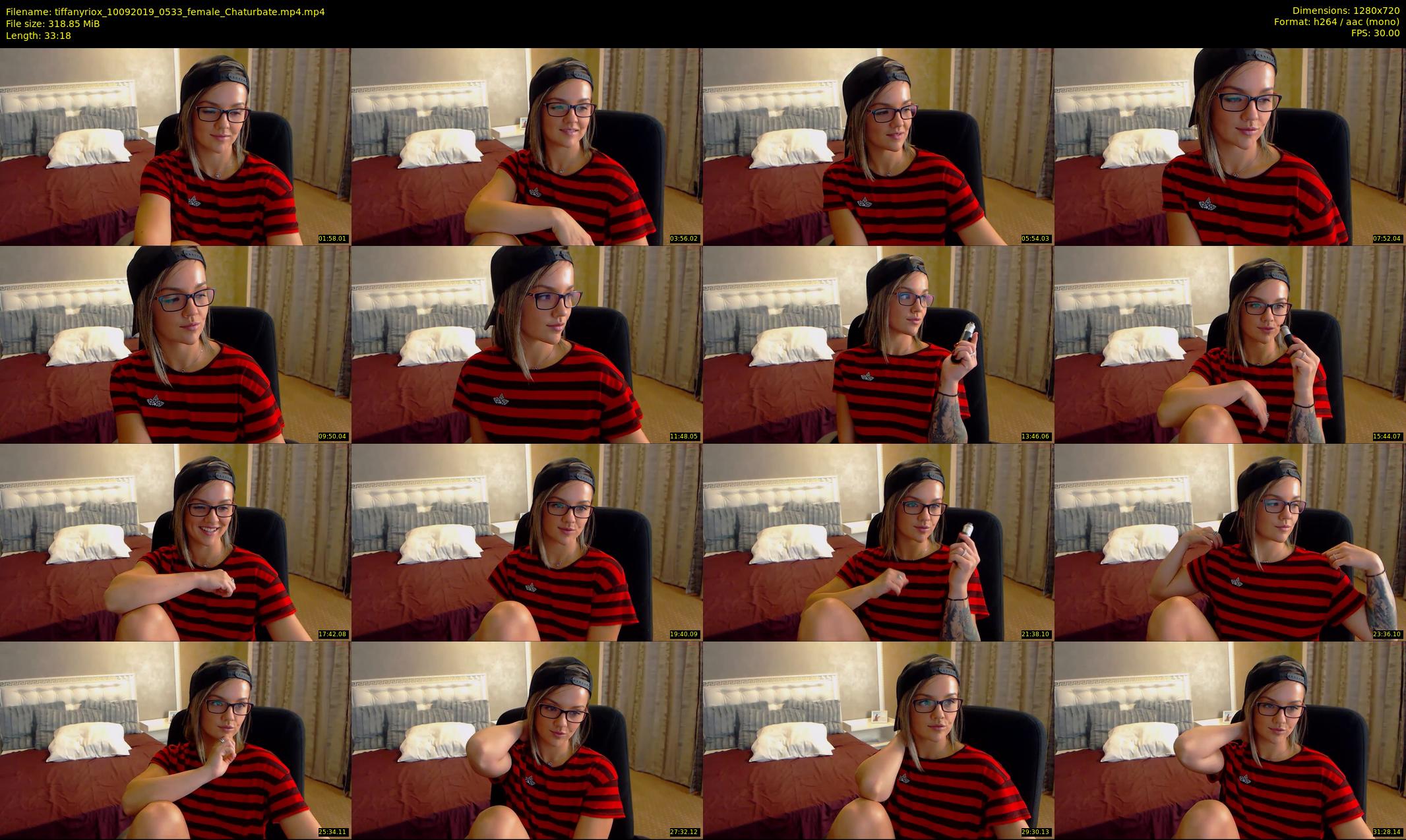 tiffanyriox — 34 minute Chaturbate female cam show recording, 720p, Sep 10, 2019