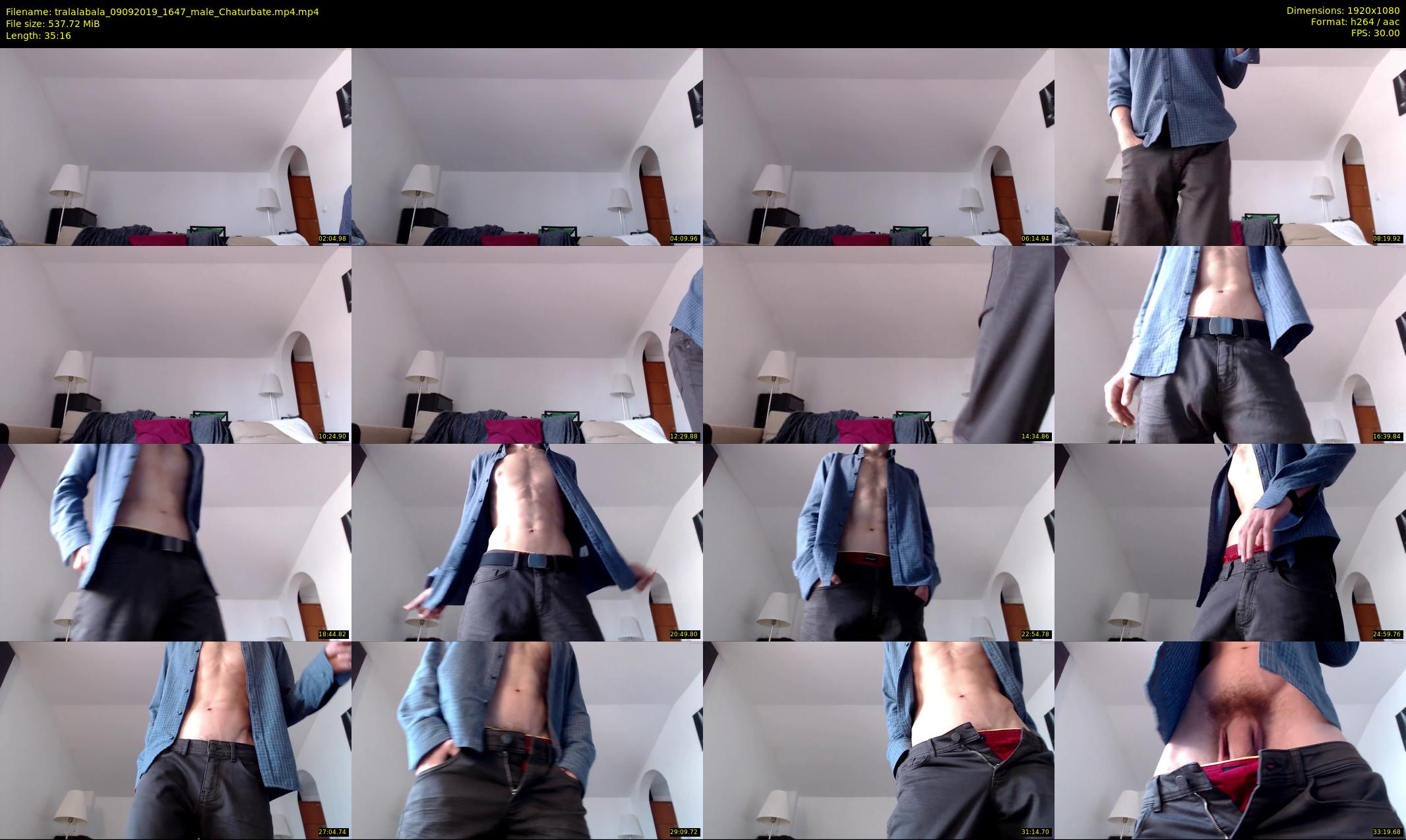 tralalabala — 36 minute Chaturbate male cam show recording, 1080p, Sep 9, 2019