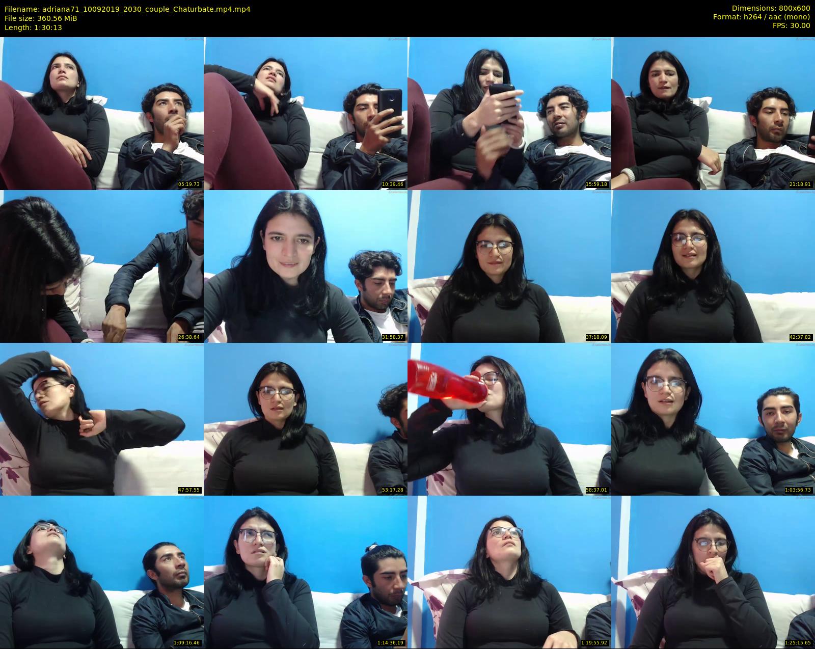 adriana71 — 91 minute Chaturbate couple cam show recording, 480p, Sep 10, 2019