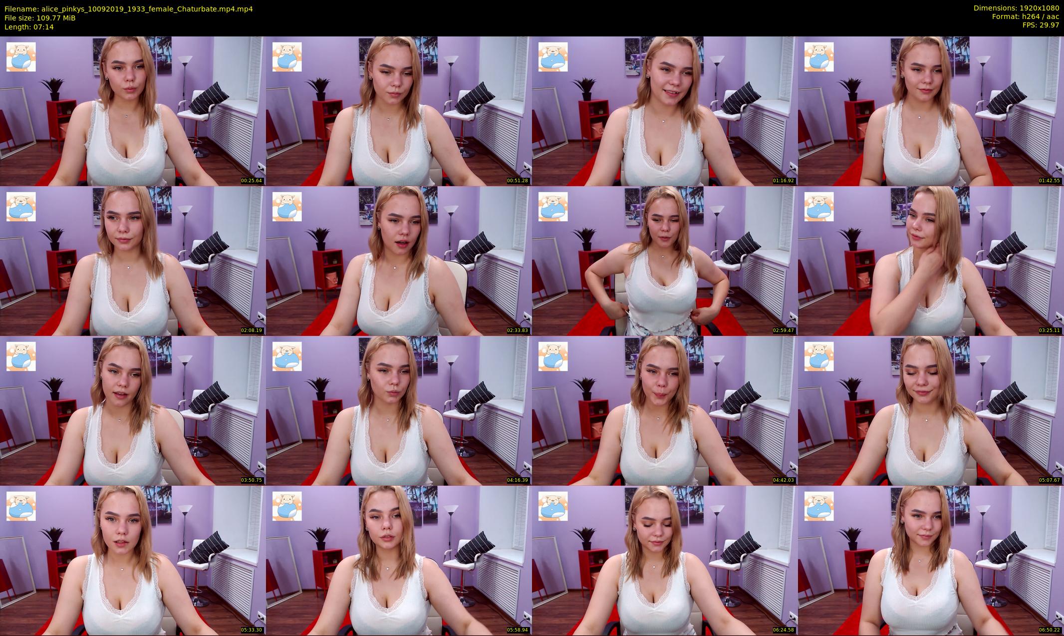 alice_pinkys — 8 minute Chaturbate female cam show recording, 1080p, Sep 10, 2019