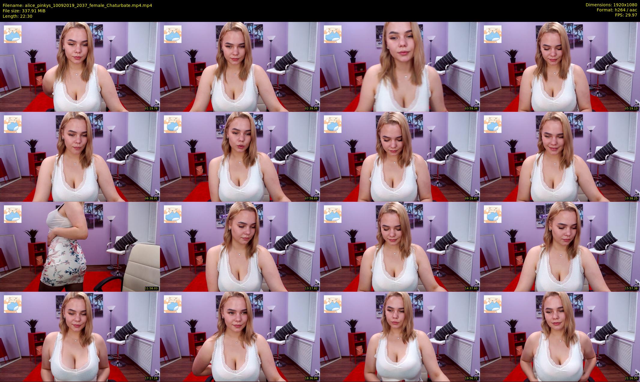 alice_pinkys — 23 minute Chaturbate female cam show recording, 1080p, Sep 10, 2019