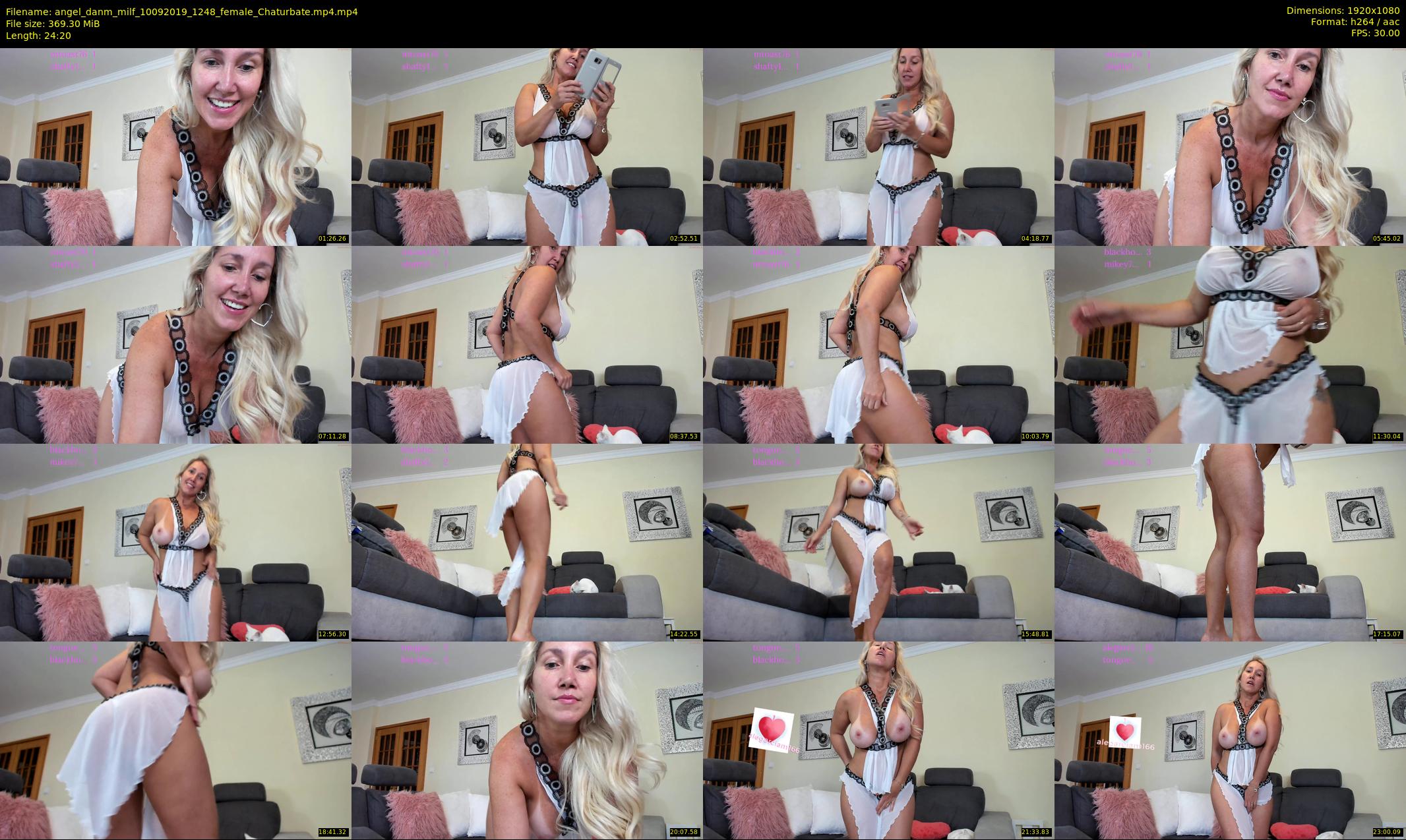 angel_danm_milf — 25 minute Chaturbate female cam show recording, 1080p, Sep 10, 2019