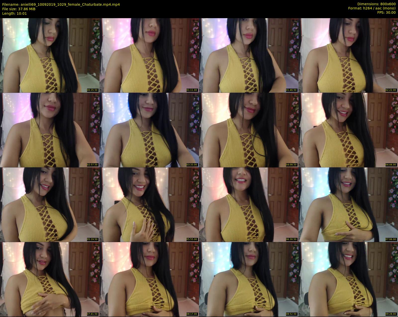 anielli69 — 11 minute Chaturbate female cam show recording, 480p, Sep 10, 2019