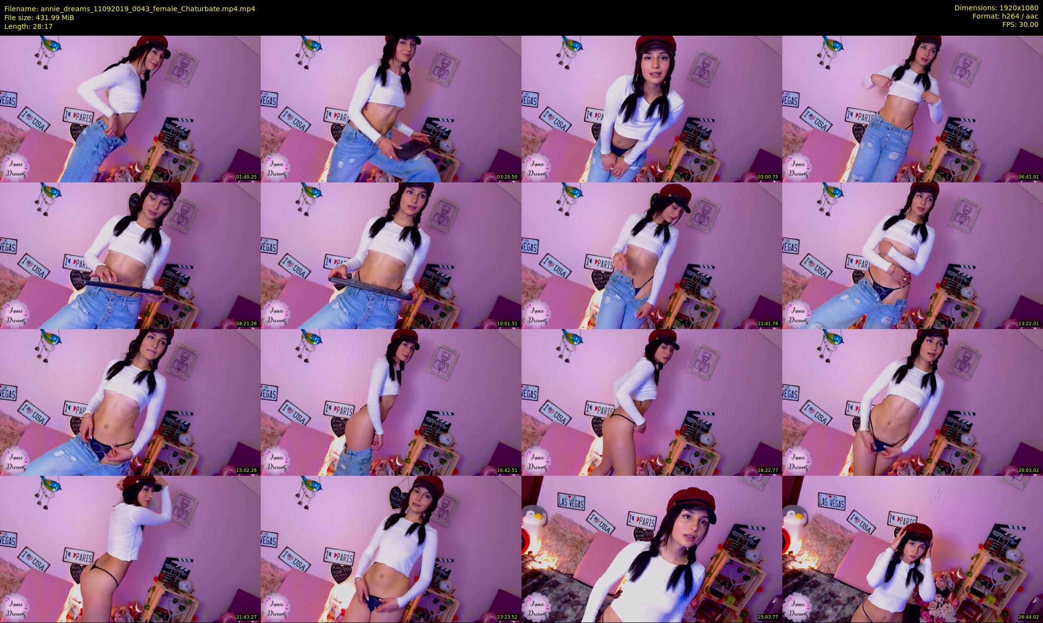 annie_dreams — 29 minute Chaturbate female cam show recording, 1080p, Sep 11, 2019
