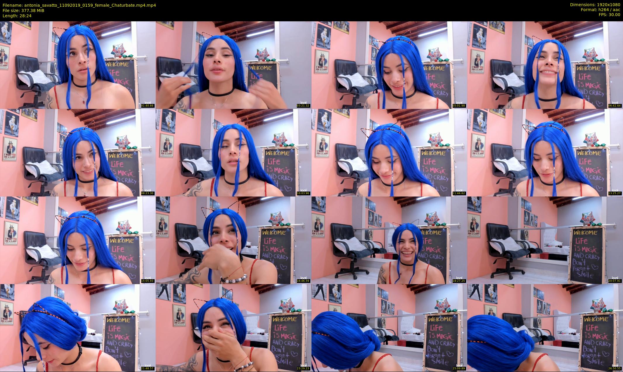 antonia_savatto — 29 minute Chaturbate female cam show recording, 1080p, Sep 11, 2019