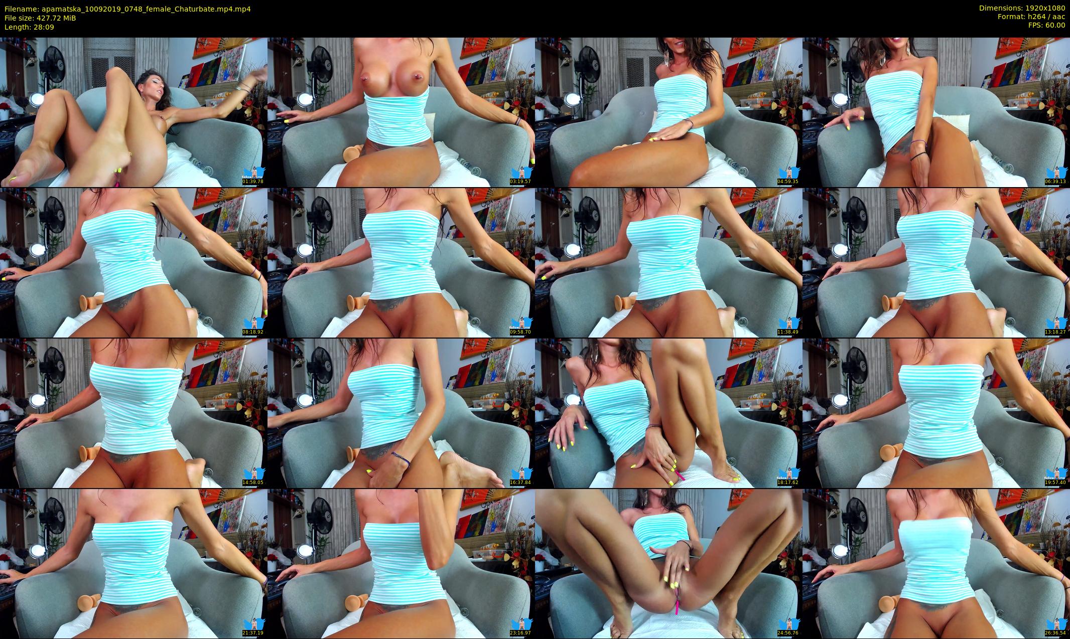 apamatska — 29 minute Chaturbate female cam show recording, 1080p, Sep 10, 2019