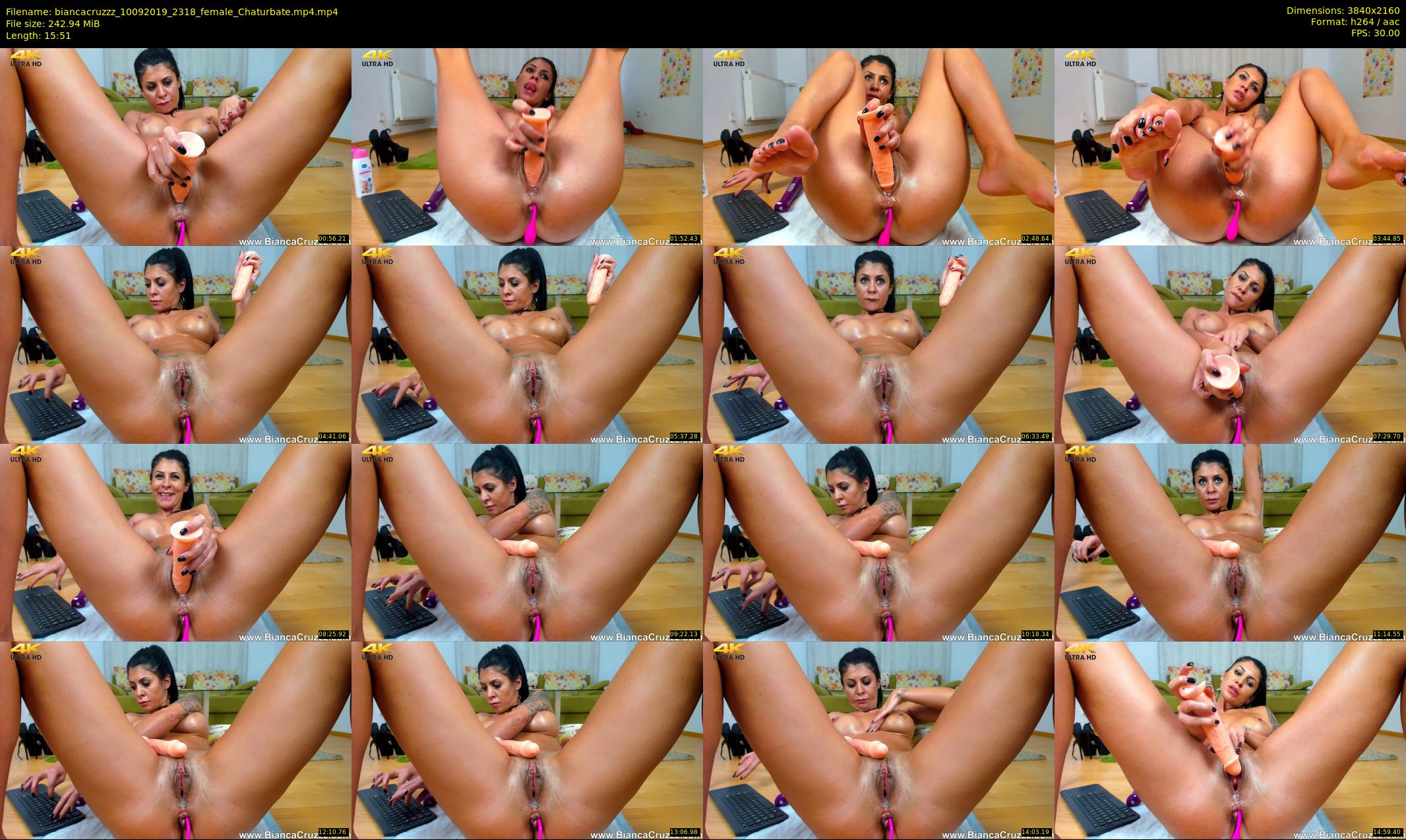 biancacruzzz — 16 minute Chaturbate female cam show recording, 4K, Sep 10, 2019