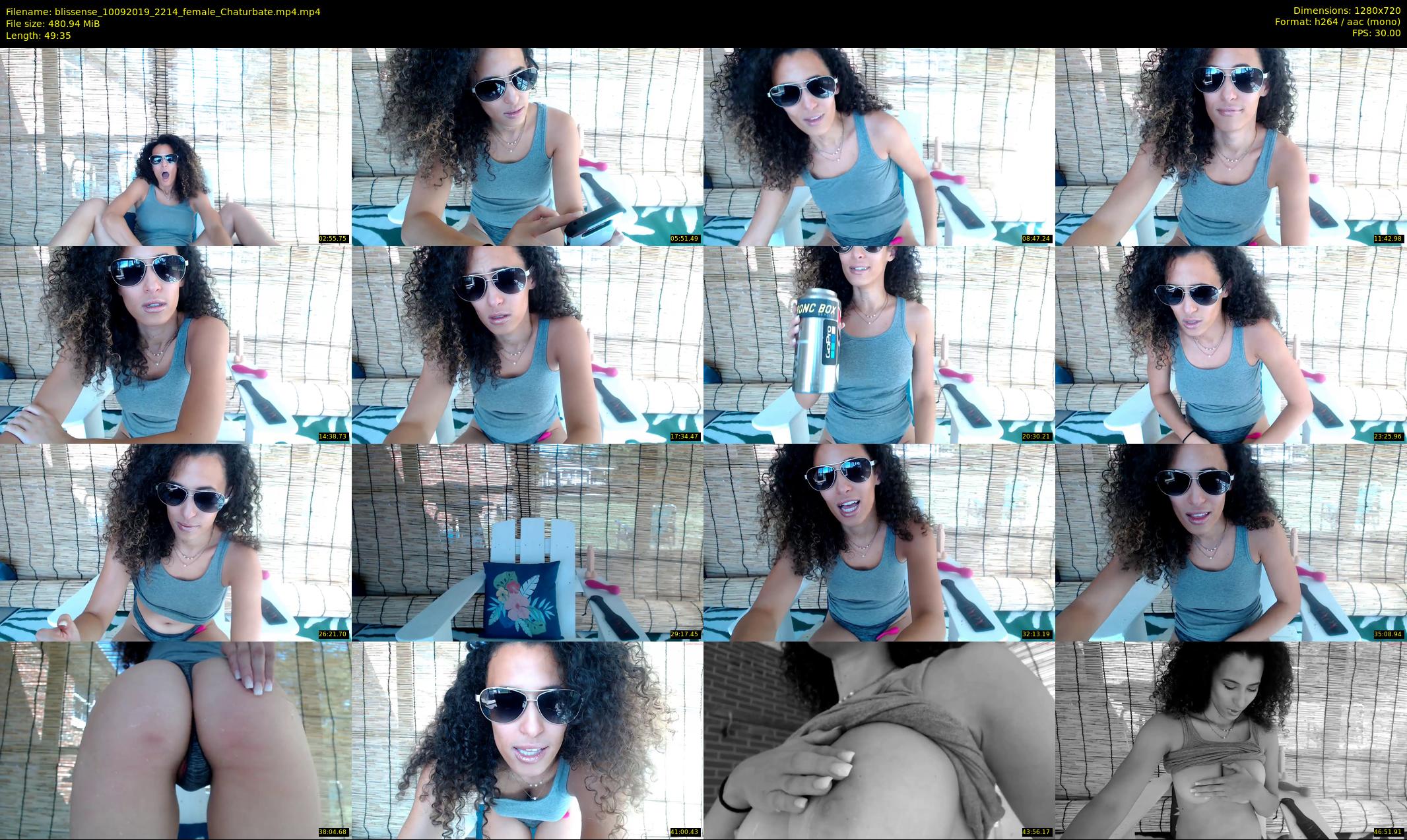 blissense — 50 minute Chaturbate female cam show recording, 720p, Sep 10, 2019