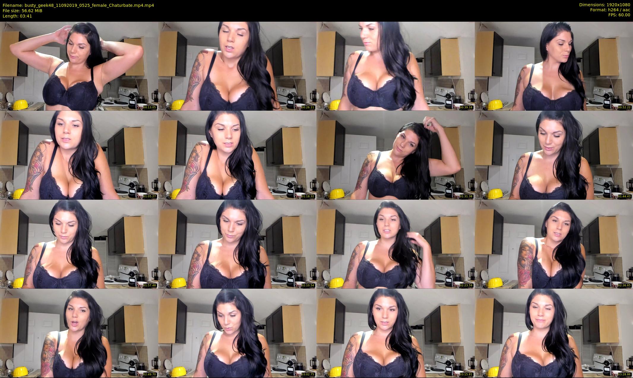 busty_geek48 — 4 minute Chaturbate female cam show recording, 1080p, Sep 11, 2019