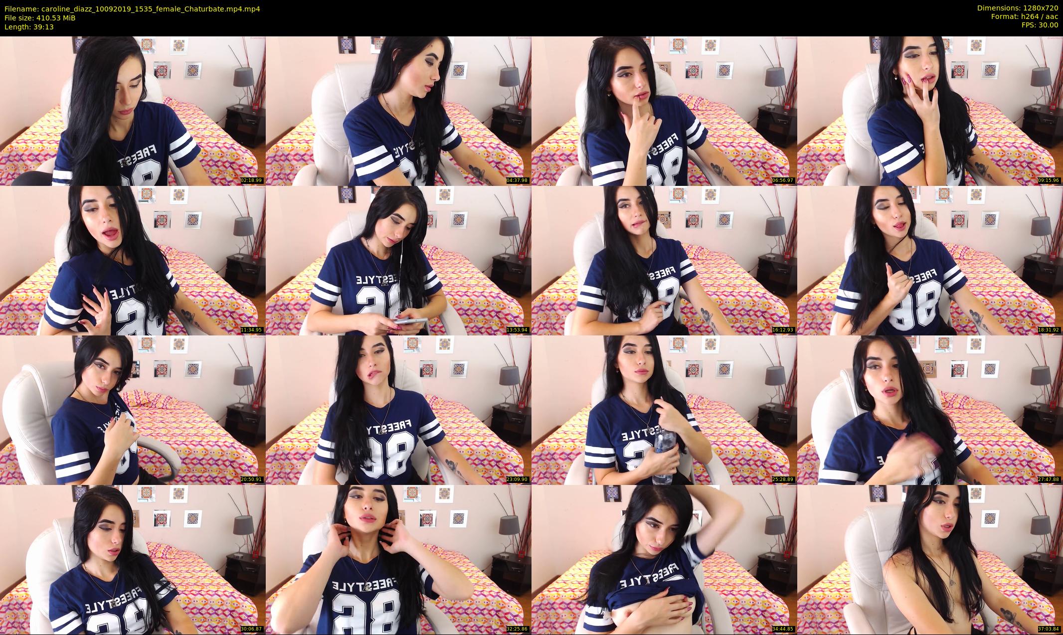 caroline_diazz — 40 minute Chaturbate female cam show recording, 720p, Sep 10, 2019