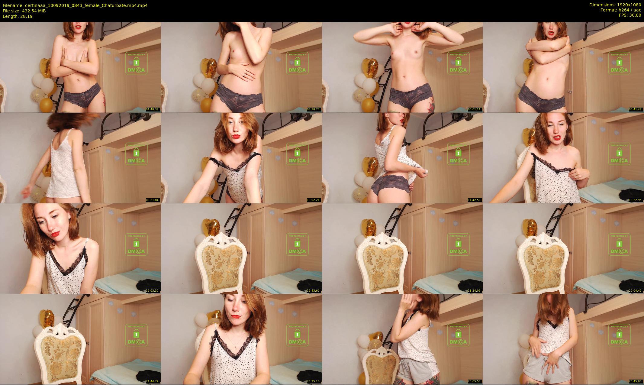 certinaaa — 29 minute Chaturbate female cam show recording, 1080p, Sep 10, 2019