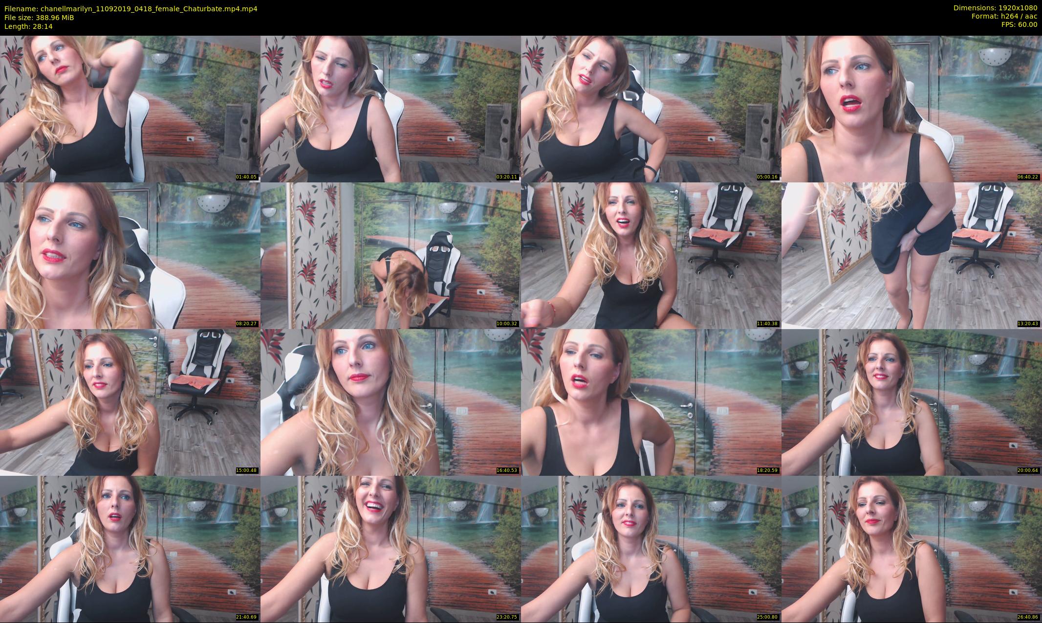 chanellmarilyn — 29 minute Chaturbate female cam show recording, 1080p, Sep 11, 2019