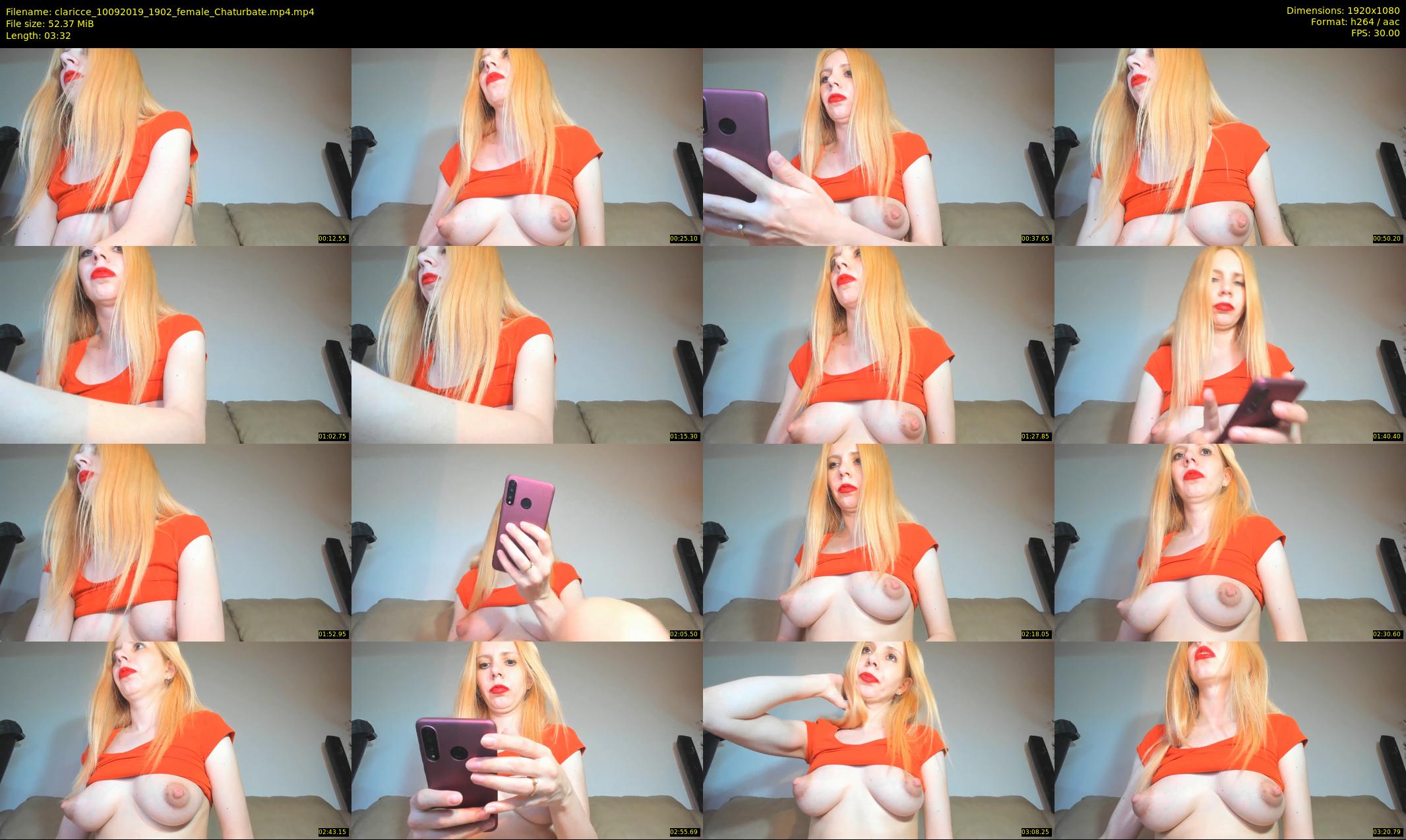 claricce — 4 minute Chaturbate female cam show recording, 1080p, Sep 10, 2019