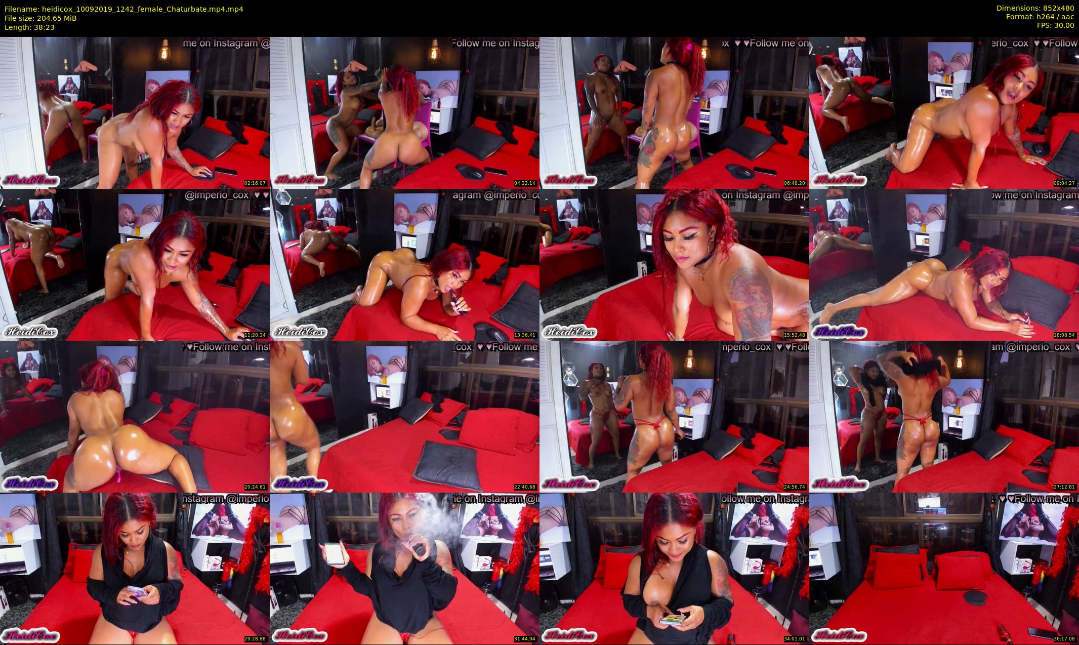 heidicox — 39 minute Chaturbate female cam show recording, 480p, Sep 10, 2019