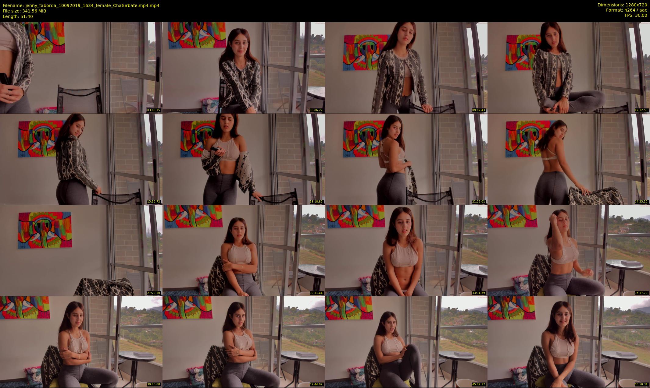 jenny_taborda — 52 minute Chaturbate female cam show recording, 720p, Sep 10, 2019