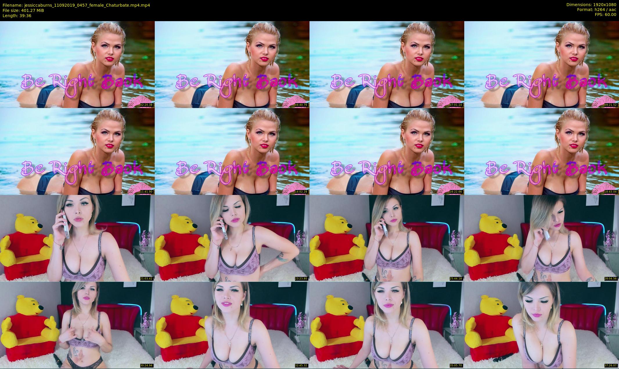 jessiccaburns — 40 minute Chaturbate female cam show recording, 1080p, Sep 11, 2019