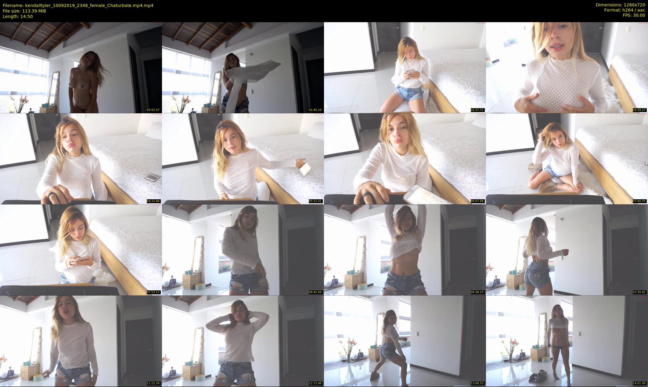 kendalltyler — 15 minute Chaturbate female cam show recording, 720p, Sep 10, 2019