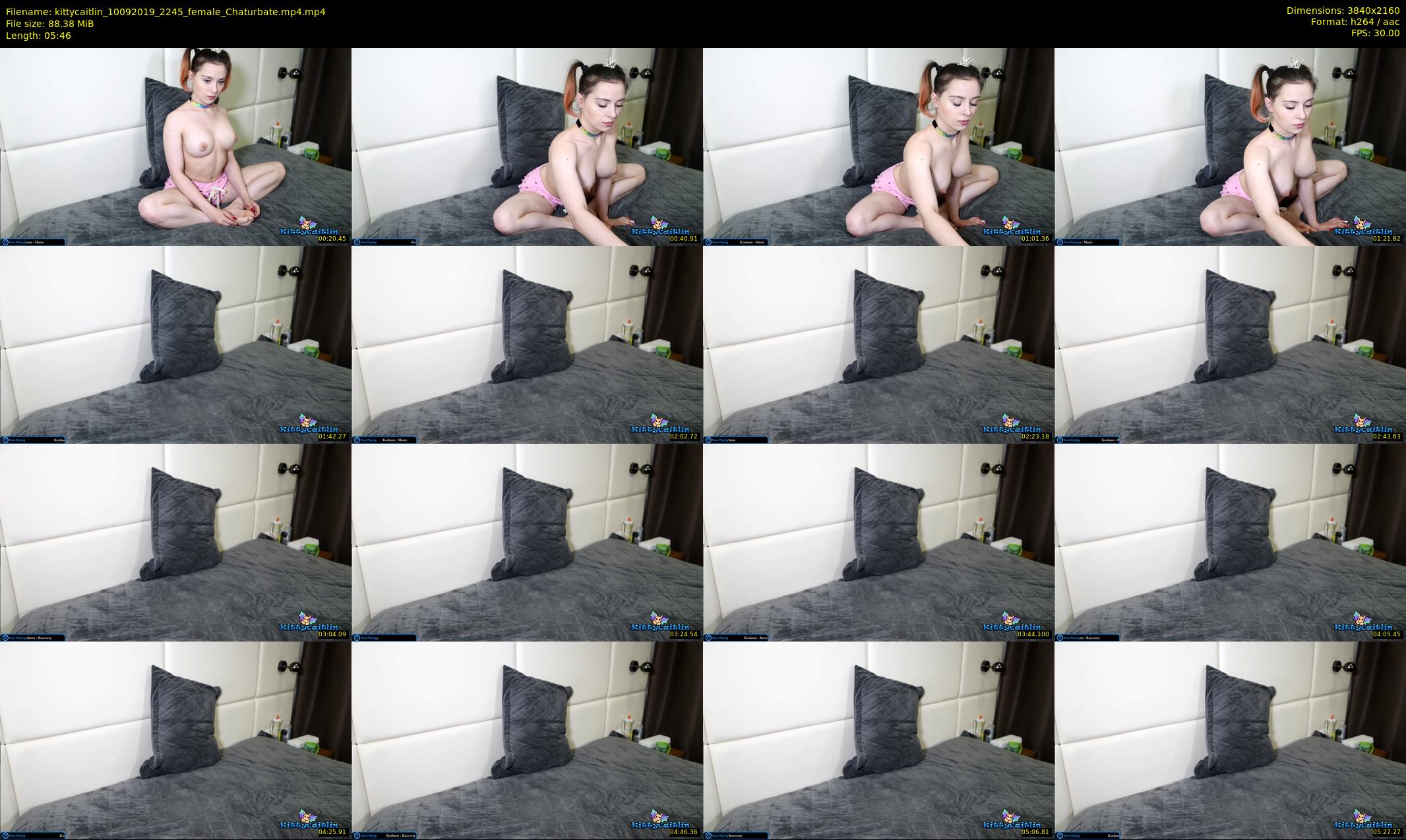 kittycaitlin — 6 minute Chaturbate female cam show recording, 4K, Sep 10, 2019