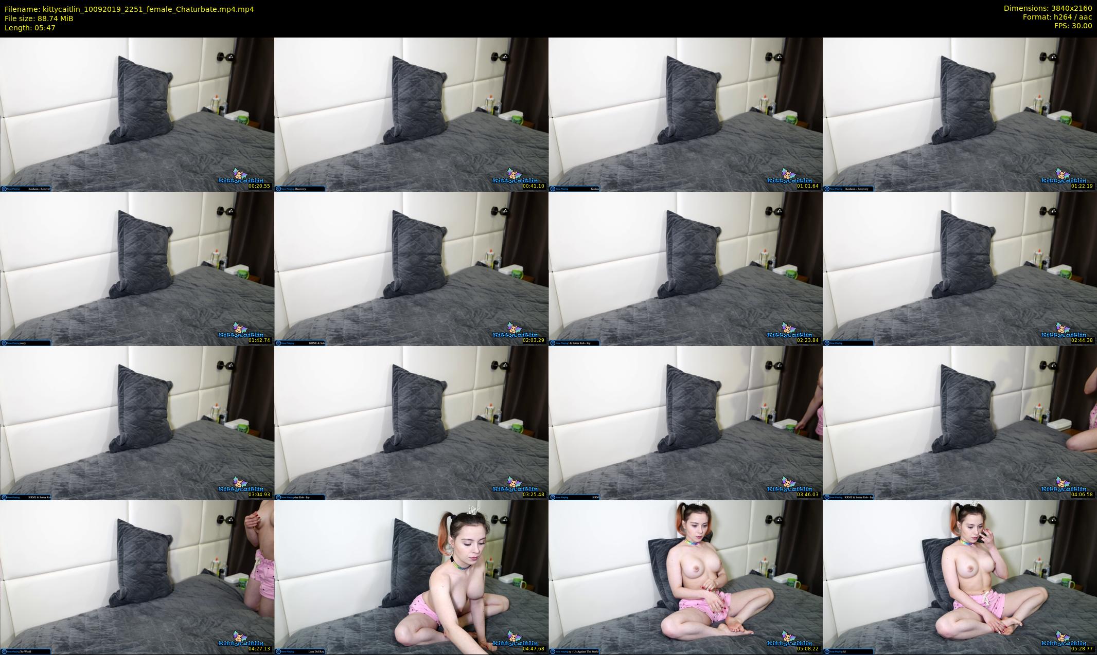 kittycaitlin — 6 minute Chaturbate female cam show recording, 4K, Sep 10, 2019