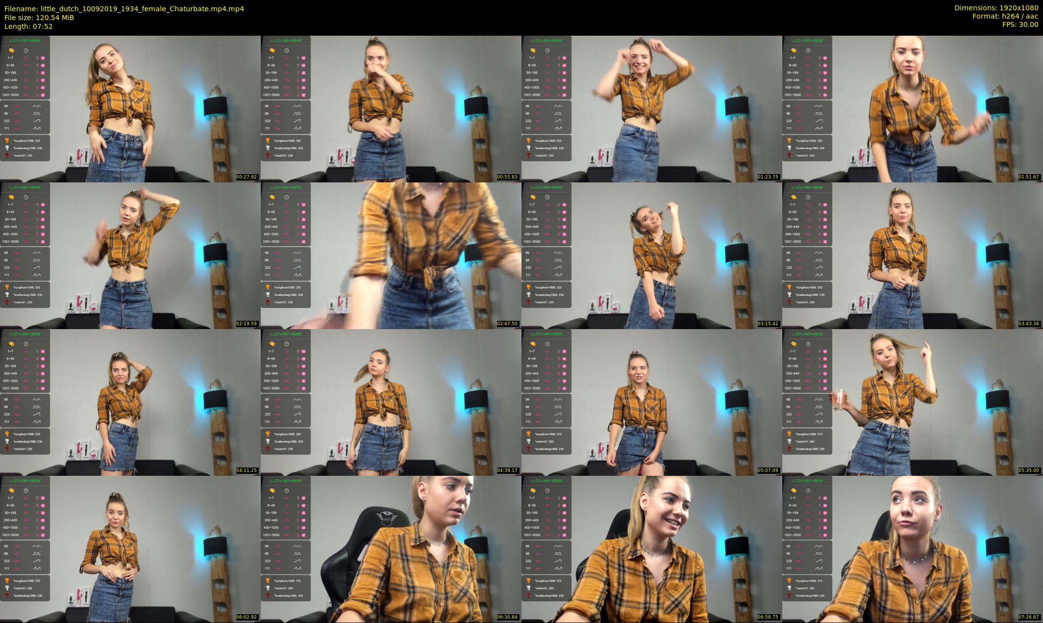 little_dutch — 8 minute Chaturbate female cam show recording, 1080p, Sep 10, 2019