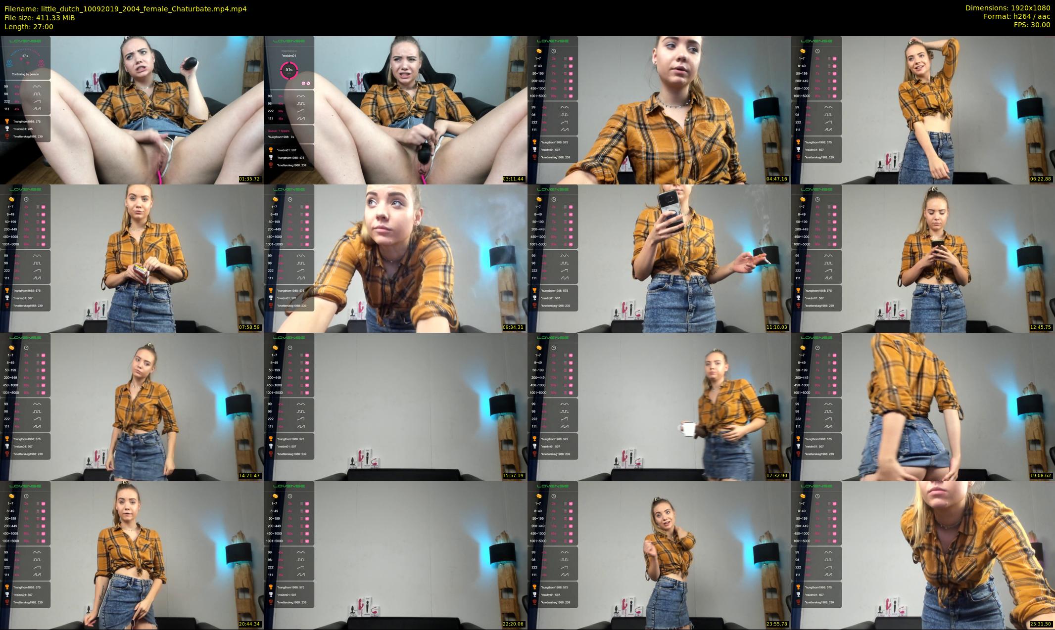 little_dutch — 27 minute Chaturbate female cam show recording, 1080p, Sep 10, 2019
