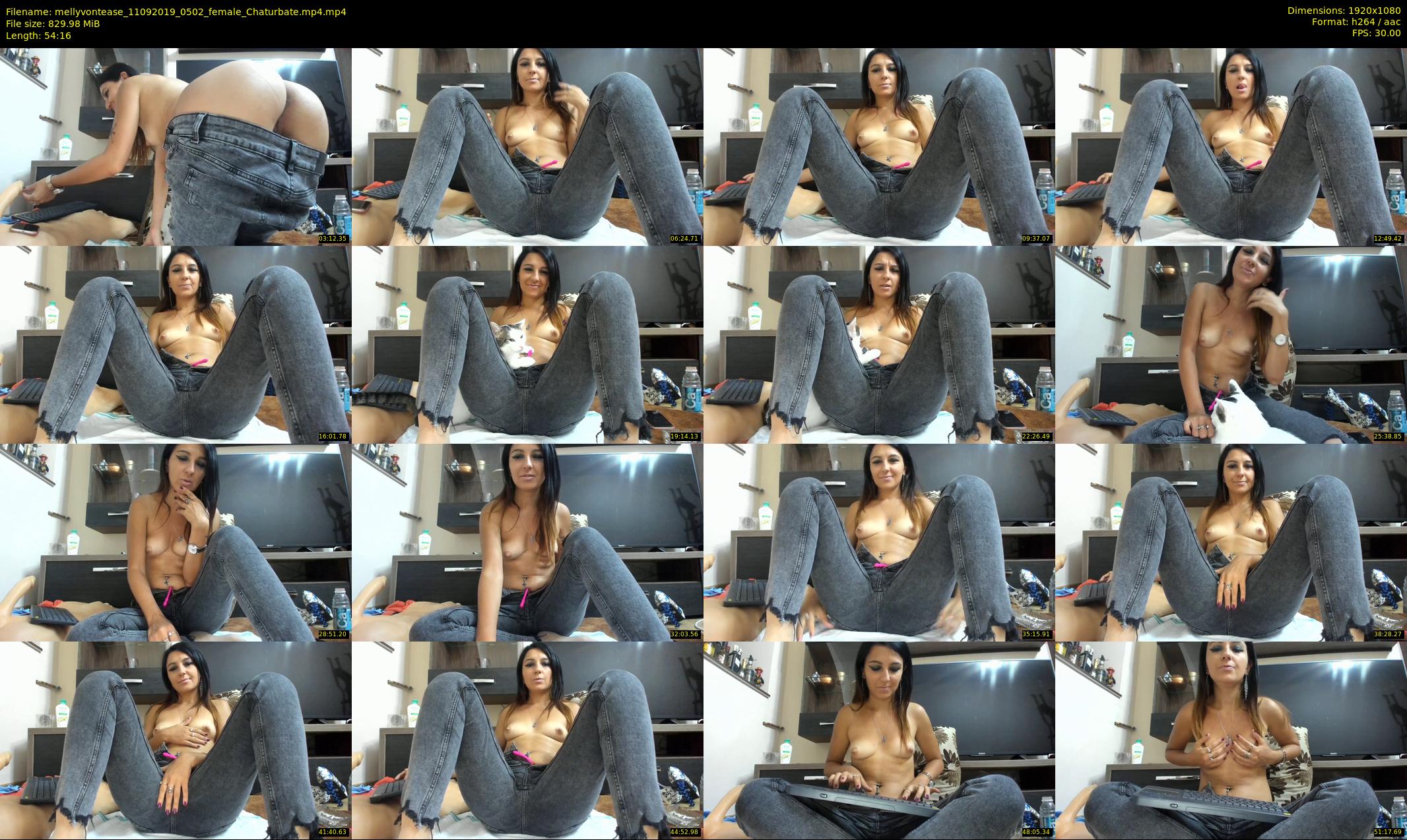 mellyvontease — 55 minute Chaturbate female cam show recording, 1080p, Sep 11, 2019