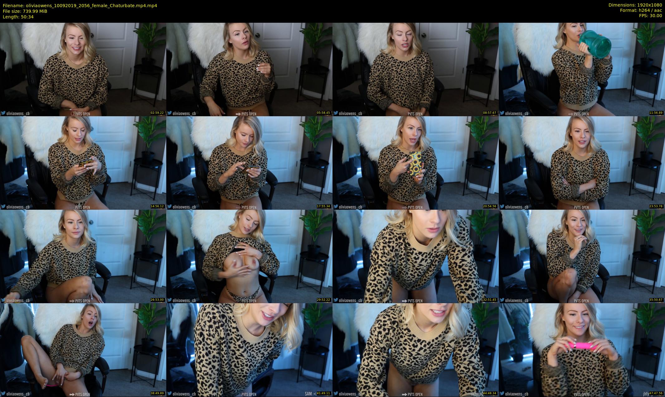 oliviaowens — 51 minute Chaturbate female cam show recording, 1080p, Sep 10, 2019