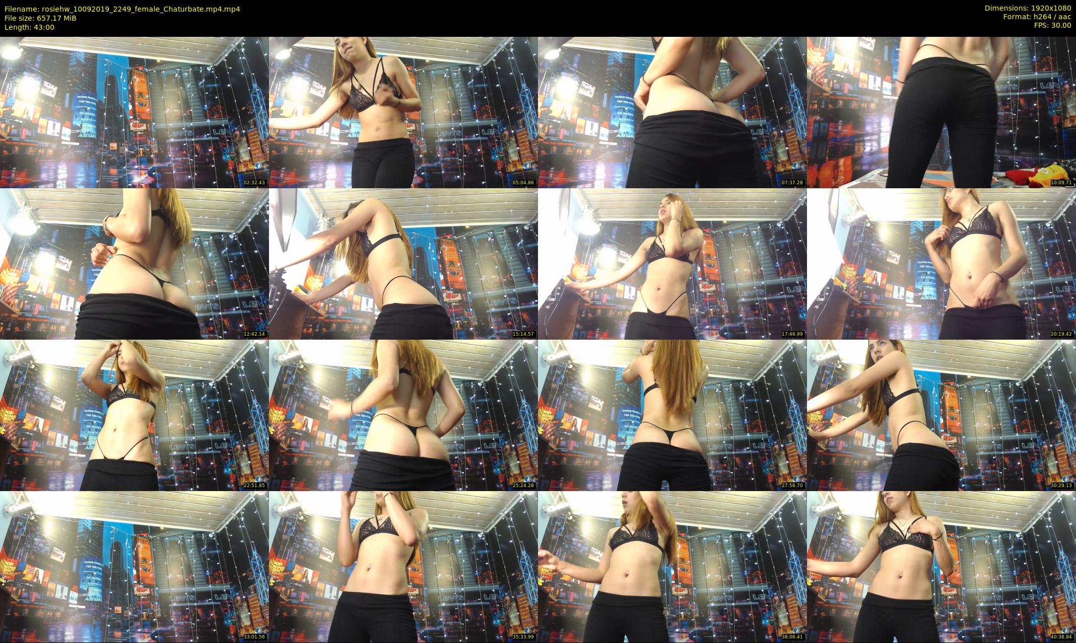 rosiehw — 43 minute Chaturbate couple cam show recording, 1080p, Sep 10, 2019