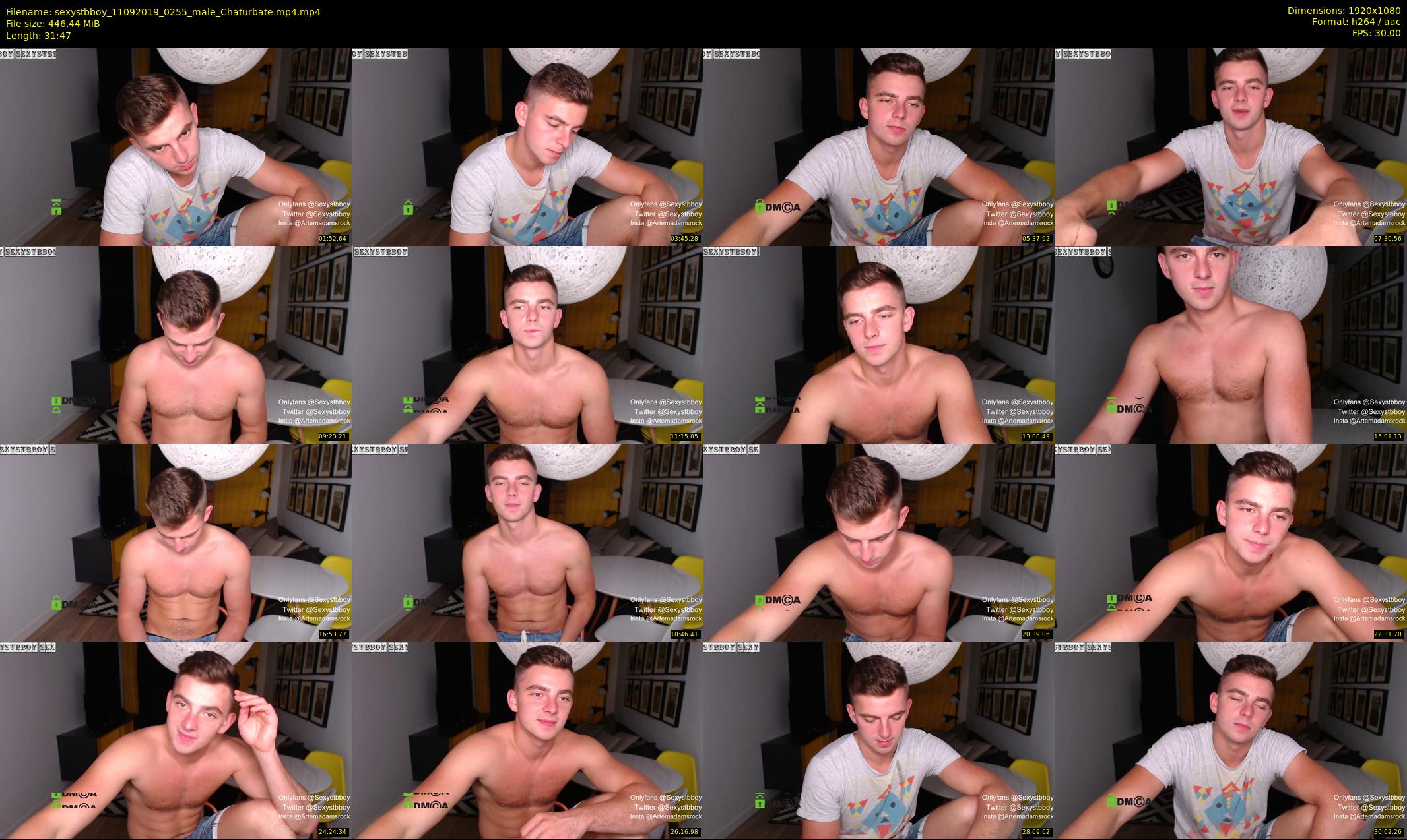 sexystbboy — 32 minute Chaturbate male cam show recording, 1080p, Sep 11, 2019