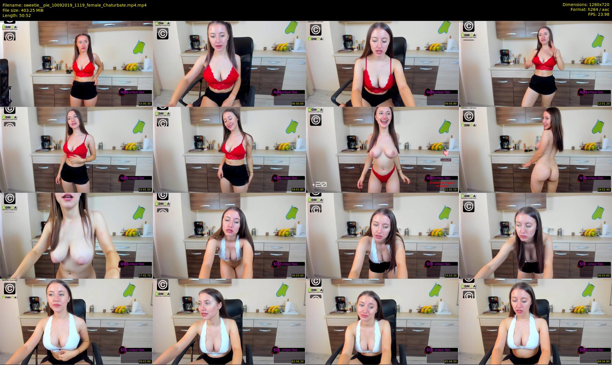 sweetie__pie — 51 minute Chaturbate female cam show recording, 720p, Sep 10, 2019
