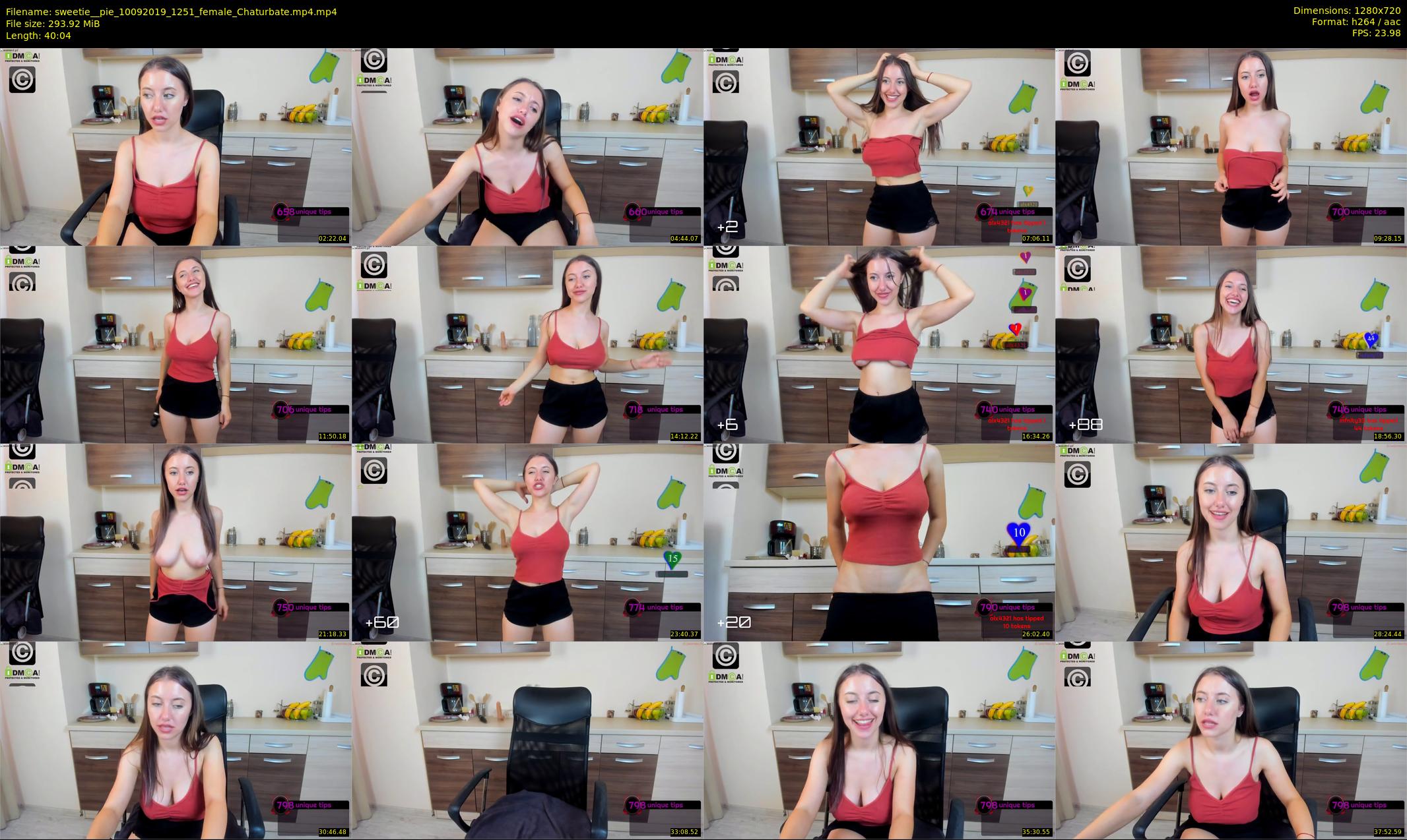 sweetie__pie — 41 minute Chaturbate female cam show recording, 720p, Sep 10, 2019