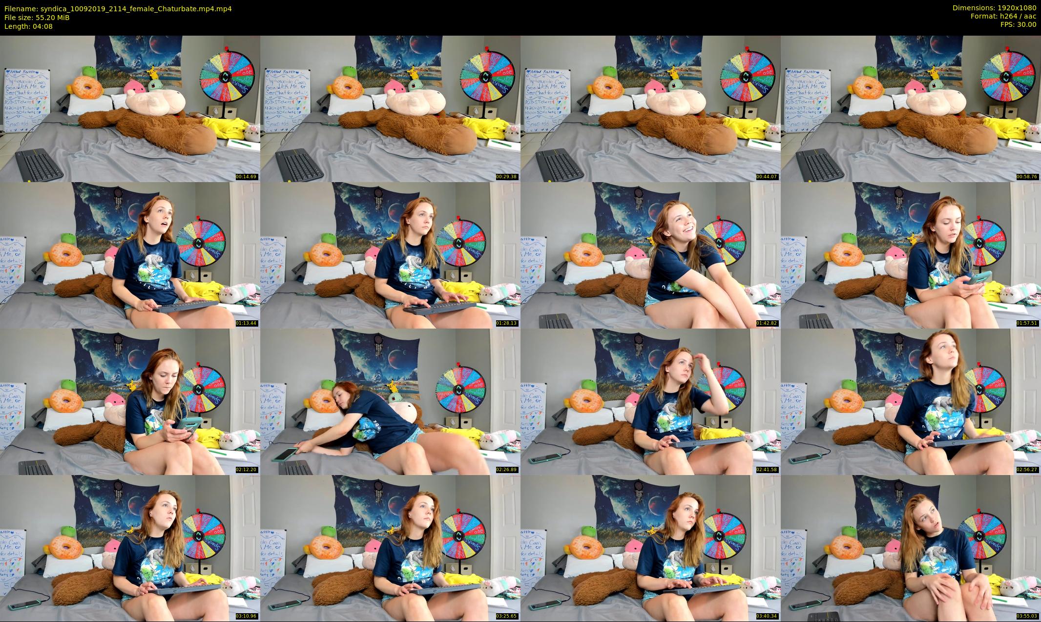 syndica — 5 minute Chaturbate female cam show recording, 1080p, Sep 10, 2019