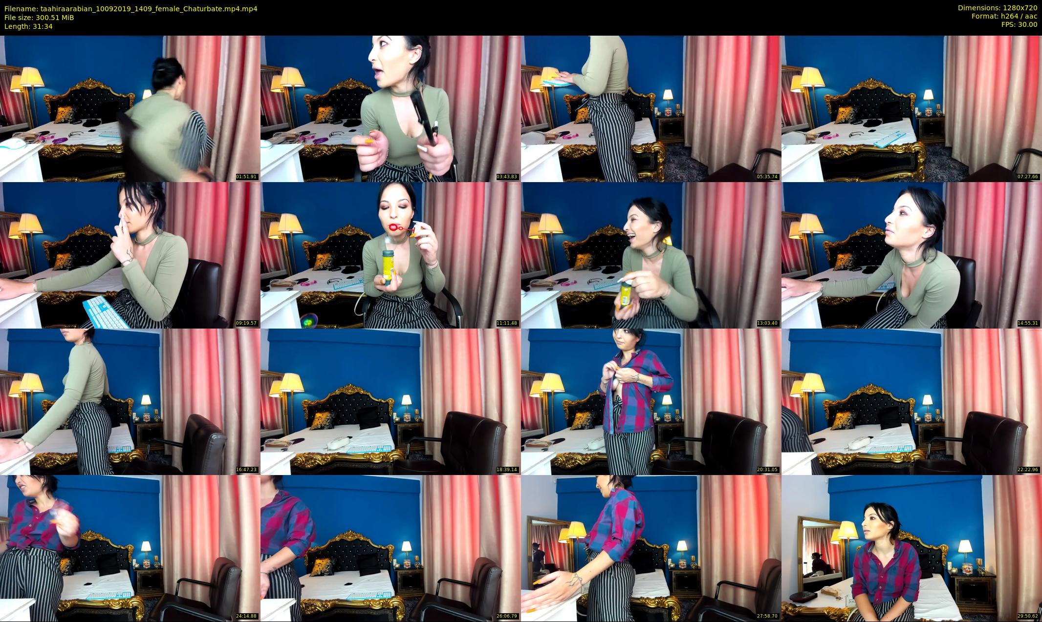 taahiraarabian — 32 minute Chaturbate female cam show recording, 720p, Sep 10, 2019
