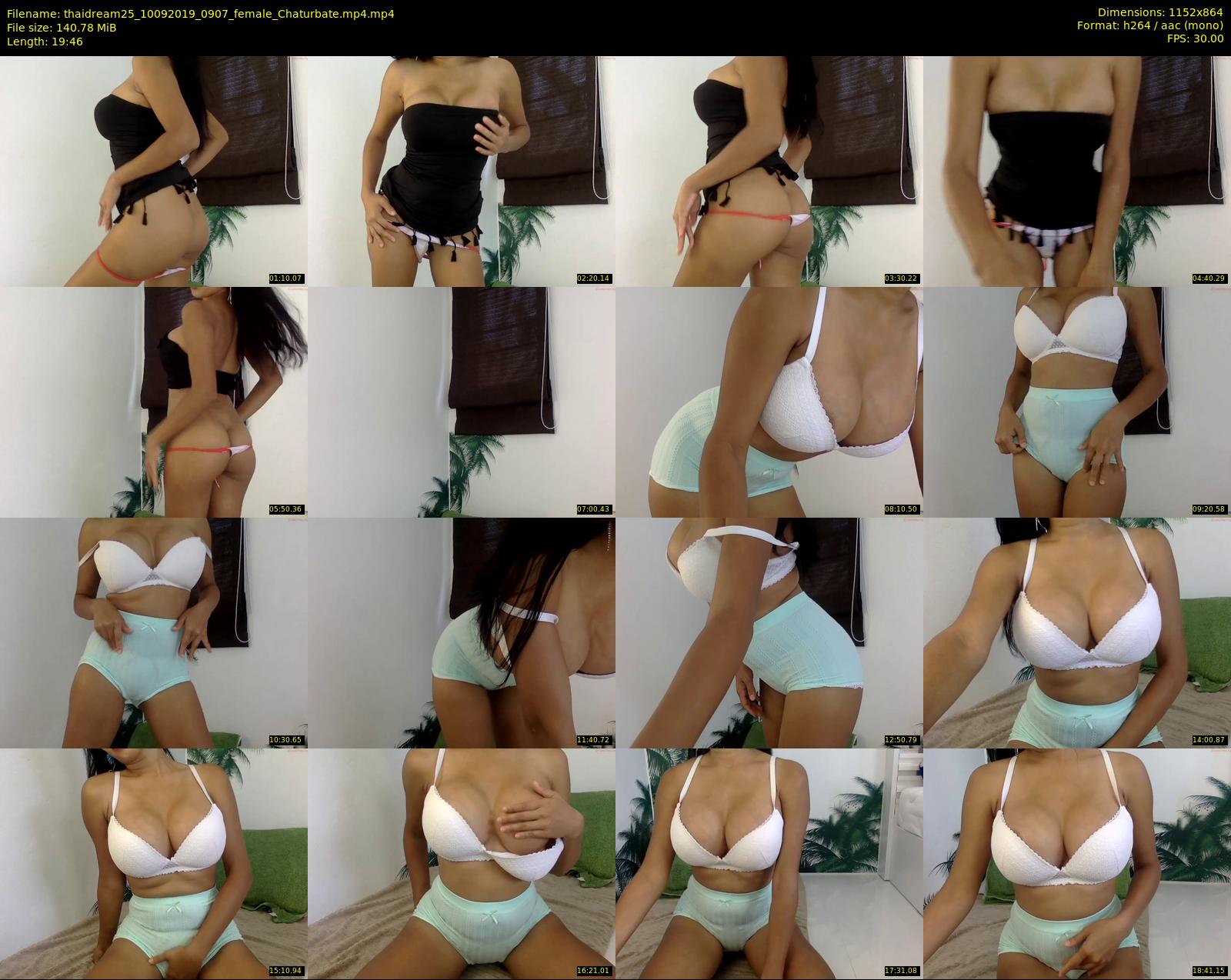 thaidream25 — 20 minute Chaturbate female cam show recording, 720p, Sep 10, 2019