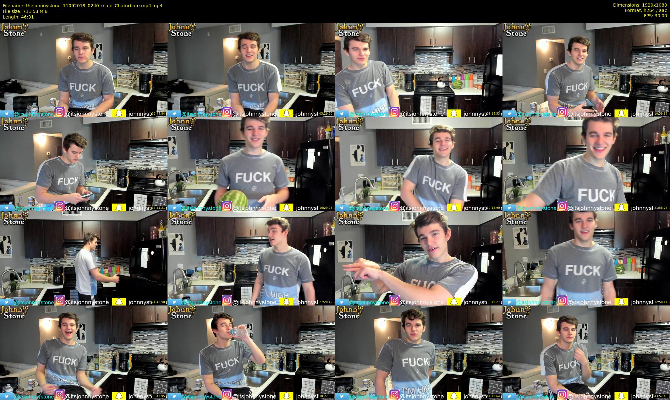 thejohnnystone — 47 minute Chaturbate male cam show recording, 1080p, Sep 11, 2019