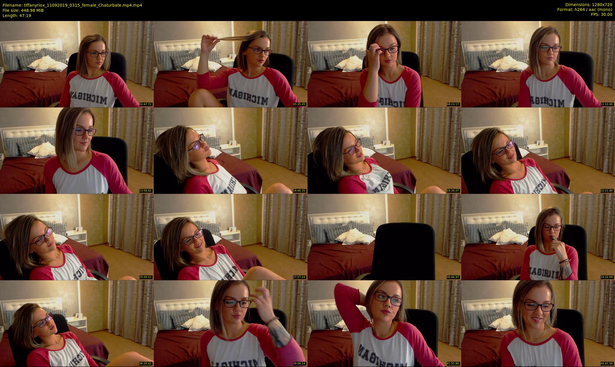 tiffanyriox — 48 minute Chaturbate female cam show recording, 720p, Sep 11, 2019