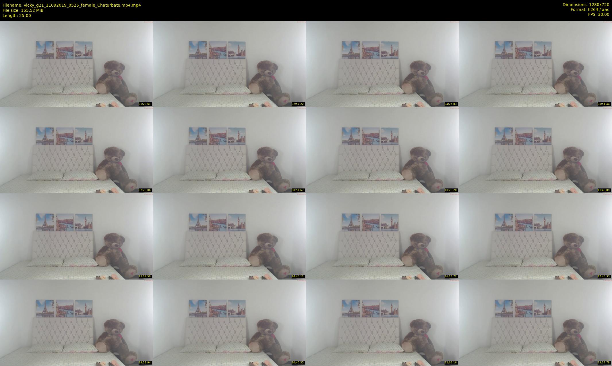 vicky_g21 — 25 minute Chaturbate female cam show recording, 720p, Sep 11, 2019