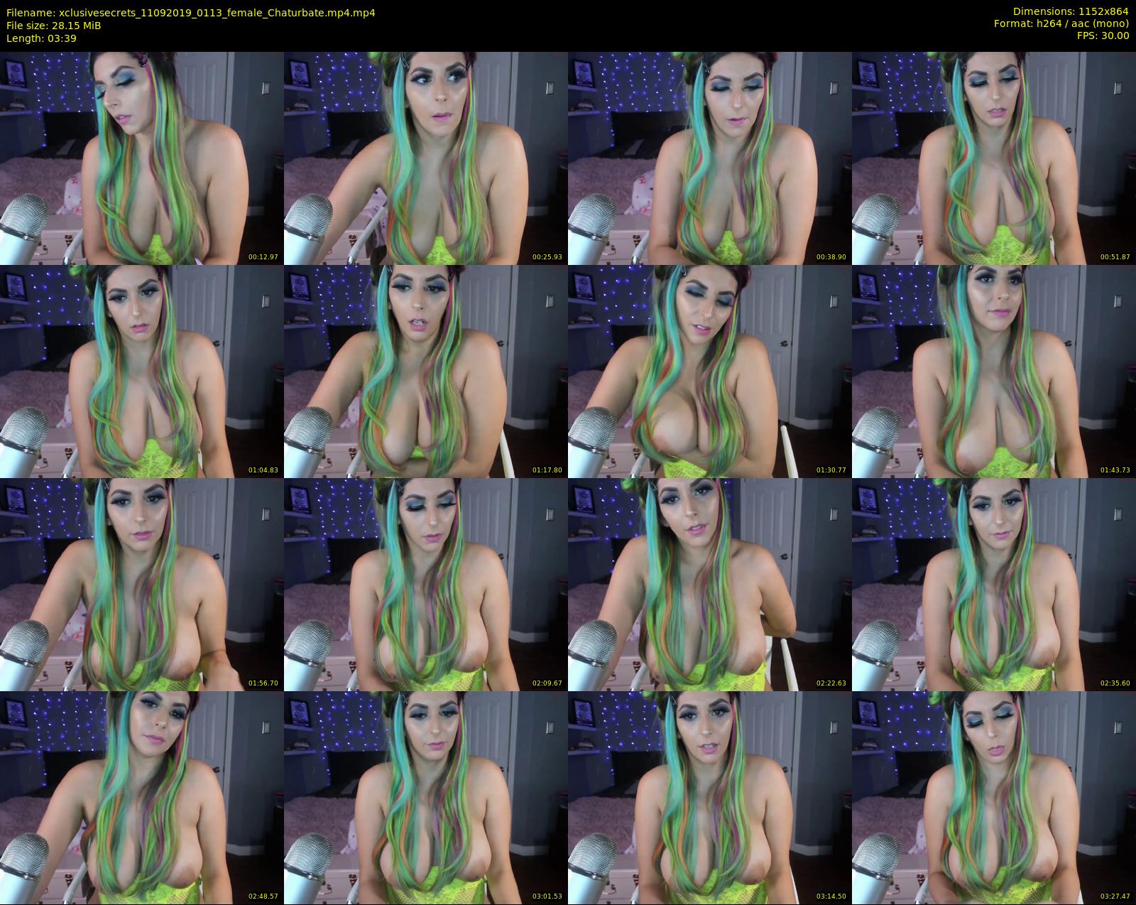 xclusivesecrets — 4 minute Chaturbate female cam show recording, 720p, Sep 11, 2019