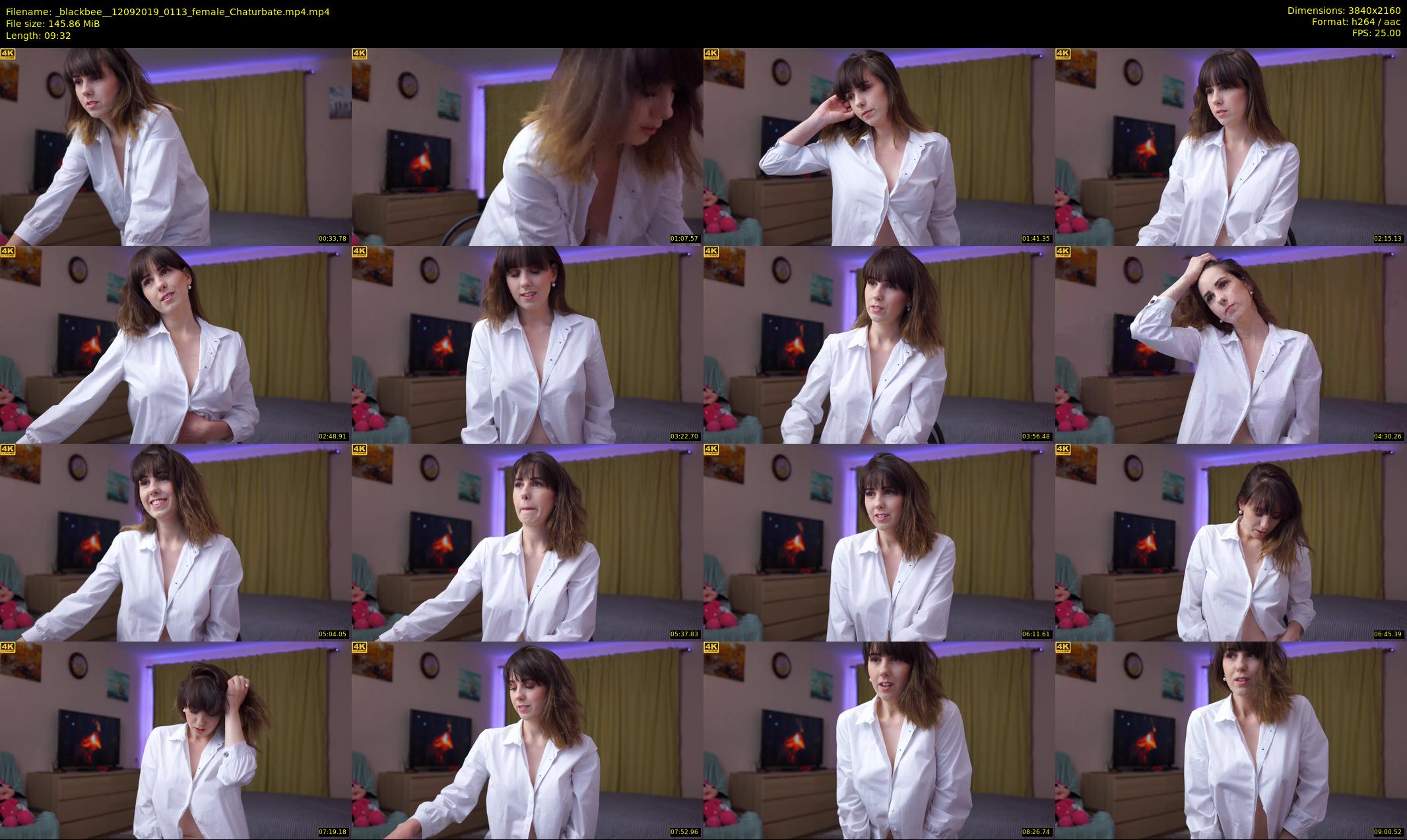 _blackbee_ — 10 minute Chaturbate female cam show recording, 4K, Sep 12, 2019