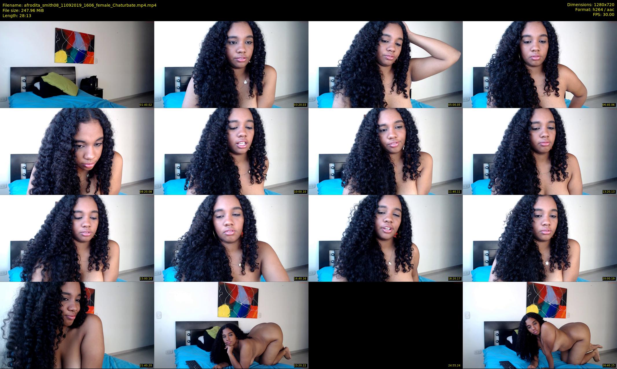 afrodita_smith08 — 29 minute Chaturbate female cam show recording, 720p, Sep 11, 2019