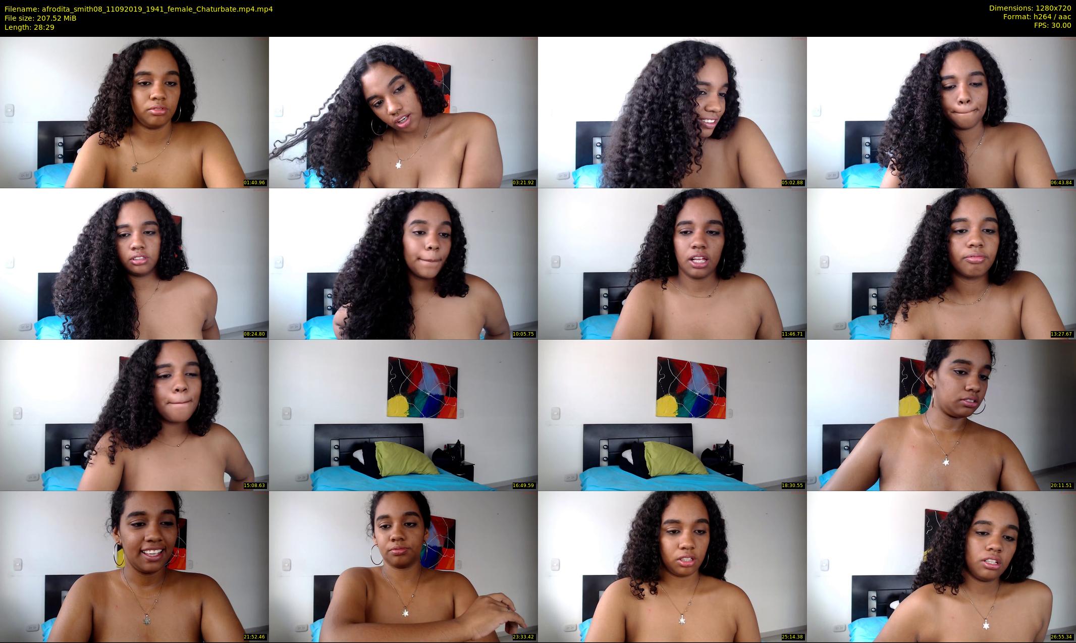 afrodita_smith08 — 29 minute Chaturbate female cam show recording, 720p, Sep 11, 2019