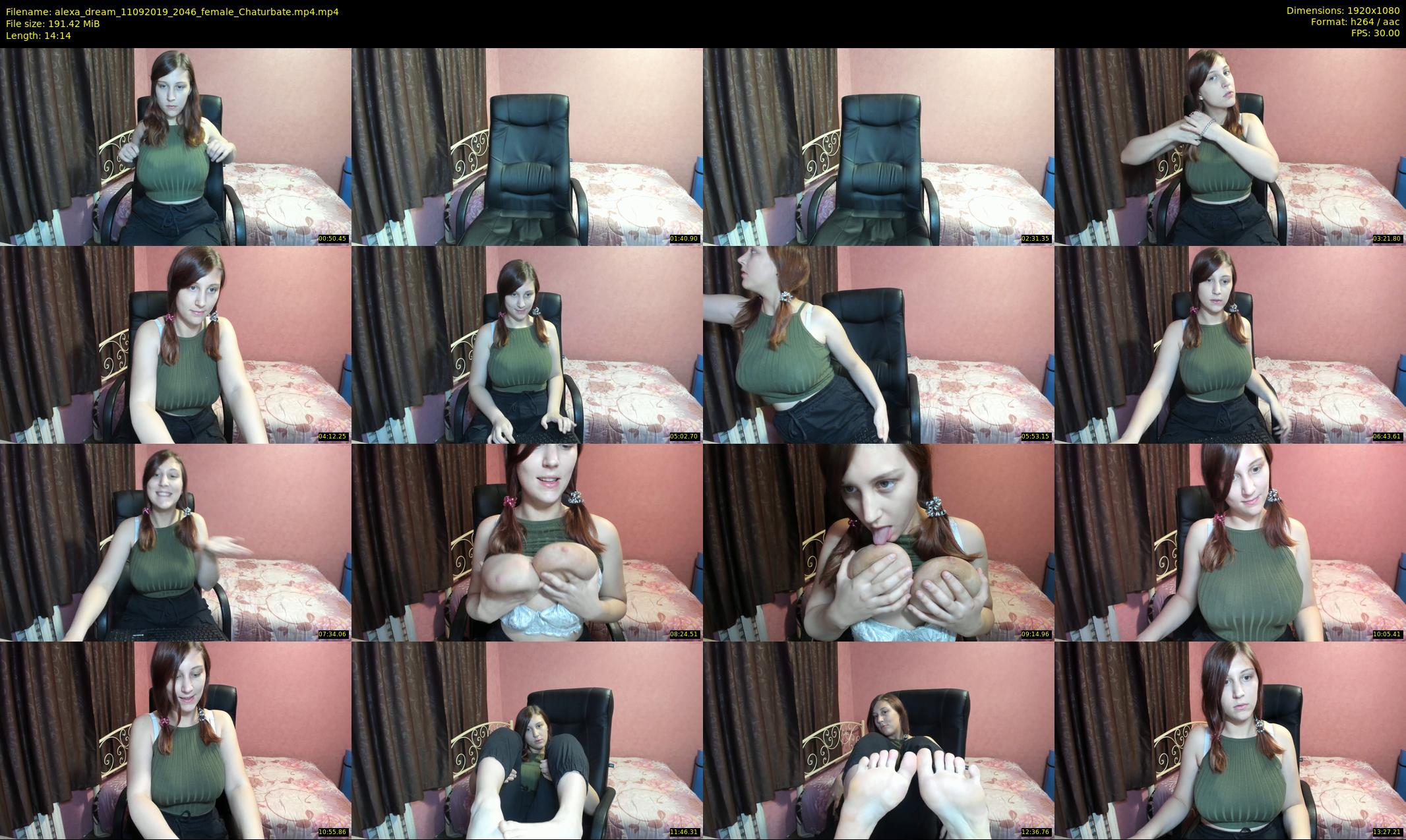alexa_dream — 15 minute Chaturbate female cam show recording, 1080p, Sep 11, 2019