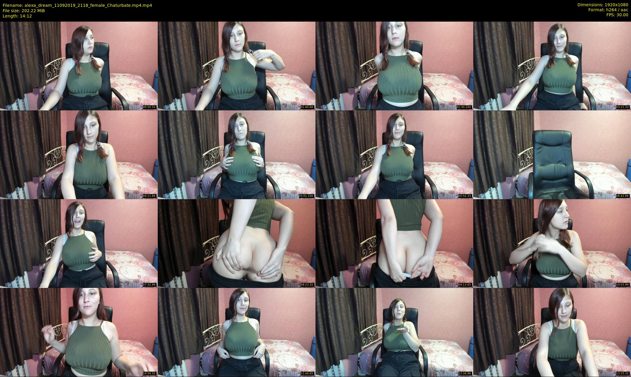 alexa_dream — 15 minute Chaturbate female cam show recording, 1080p, Sep 11, 2019