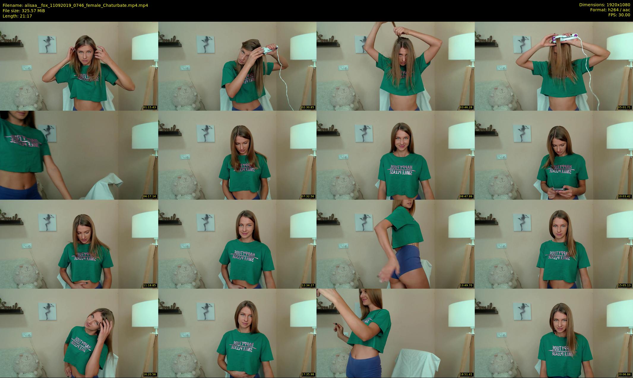 alisaa__fox — 22 minute Chaturbate female cam show recording, 1080p, Sep 11, 2019