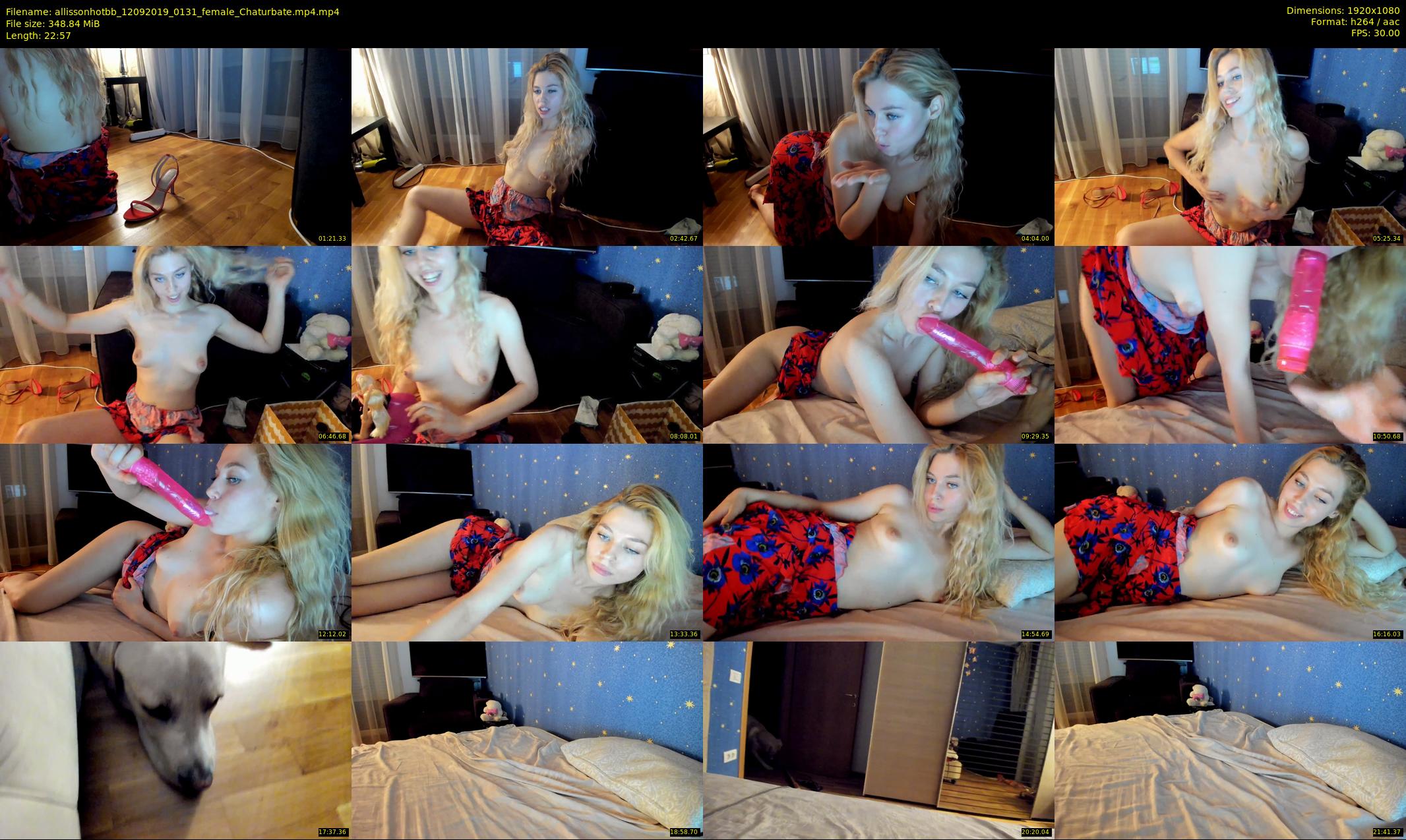 allissonhotbb — 23 minute Chaturbate female cam show recording, 1080p, Sep 12, 2019