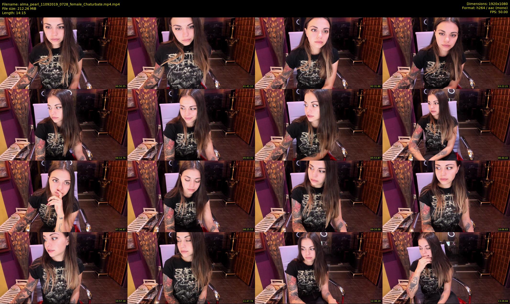 alma_pearl — 15 minute Chaturbate female cam show recording, 1080p, Sep 11, 2019