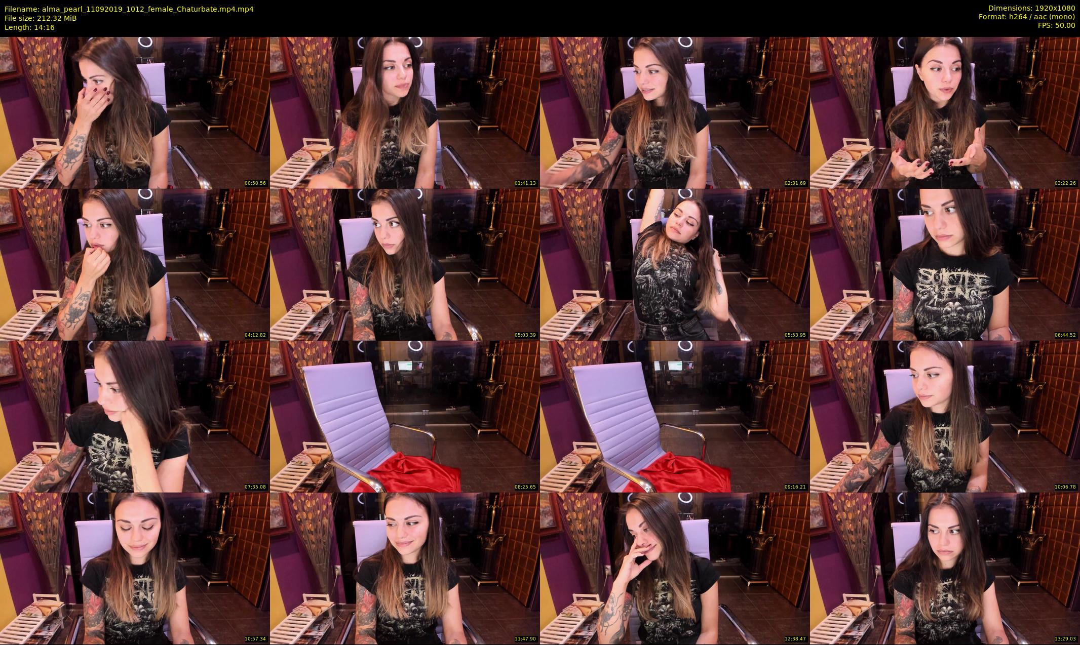 alma_pearl — 15 minute Chaturbate female cam show recording, 1080p, Sep 11, 2019
